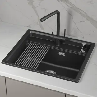 Мойка GRANULA Kitchen Space 6003i, ШВАРЦ фото 3