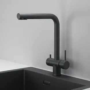 Смеситель GRANULA Kitchen Space 7011, ЧЕРНЫЙ МАТОВЫЙ фото 2