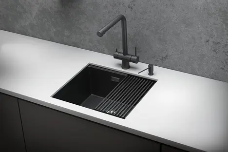 Мойка GRANULA Kitchen Space 5045U, ЧЕРНЫЙ МАТОВЫЙ фото 3