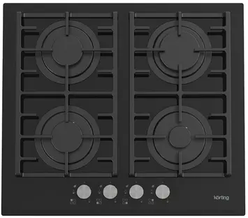 Газовая стеклянная варочная панель Korting HGG 6805 CN фото 1 Газовая стеклянная варочная панель Korting HGG 6805 CN фото 1