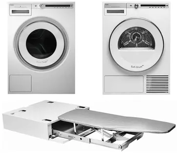 Asko Logic 5 (стиральная машина W4086C.W/3 + сушильная машина T408HD.W + гладильная доска HI1153W) фото 1