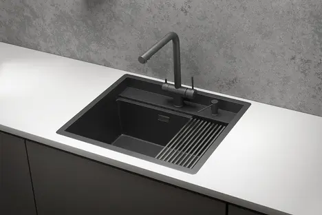 Мойка GRANULA Kitchen Space 6051, ЧЕРНЫЙ МАТОВЫЙ фото 3
