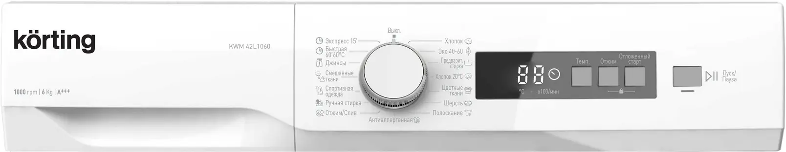 Стиральная машина Korting KWM 42L1060 фото 2 Стиральная машина Korting KWM 42L1060 фото 2