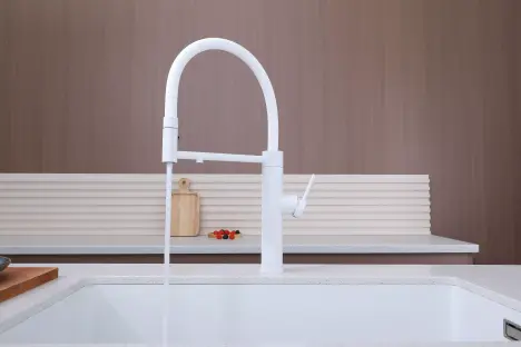 Смеситель Paulmark GANYMEDE Ga213199-WH белый матовый фото 2