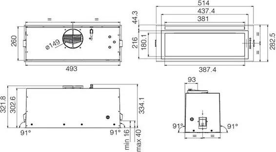 Вытяжка Elica LANE SENSOR BL MAT/A/52 фото 2 Вытяжка Elica LANE SENSOR BL MAT/A/52 фото 2