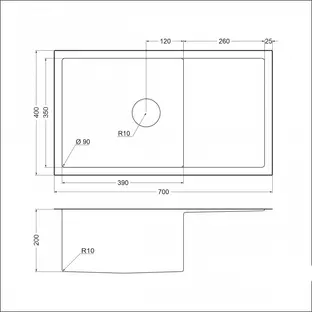 Мойка Emar EMB-124 PVD Nano Dark фото 2