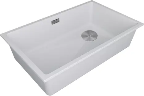 Мойка Paulmark LUMI 74UNI-SKEW LU74SK-WH белый фото 2