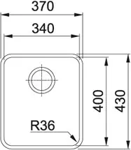 Мойка Franke ANX 110 -34 под столешницу, стоп-вентиль (арт.122.0204.647) фото 3 Мойка Franke ANX 110 -34 под столешницу, стоп-вентиль (арт.122.0204.647) фото 3