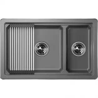 Мойка GRANULA Kitchen Space 7304U, АЛЮМИНИУМ фото 2