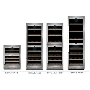 Встраиваемый винный шкаф CASO WineChef Pro 126-2D фото 2