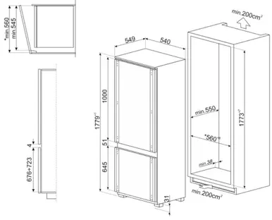 Холодильник Smeg C8174N3E1 фото 2