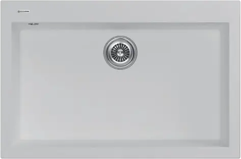Мойка кухонная KUCHENSTERN OBEN 80 205WH20 Белый фото 1 Мойка кухонная KUCHENSTERN OBEN 80 205WH20 Белый фото 1