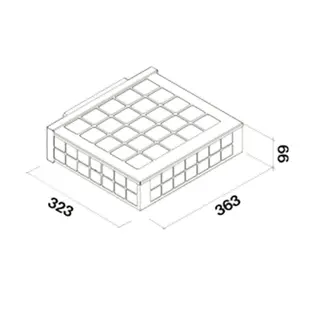 Корпус+фильтр уголь-цеолитовый Falmec KACL.930 (для режима рециркуляции) фото 2 Корпус+фильтр уголь-цеолитовый Falmec KACL.930 (для режима рециркуляции) фото 2