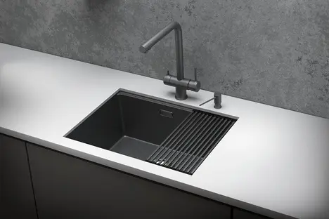 Мойка GRANULA Kitchen Space 6045U, ГРАФИТ МАТОВЫЙ фото 3