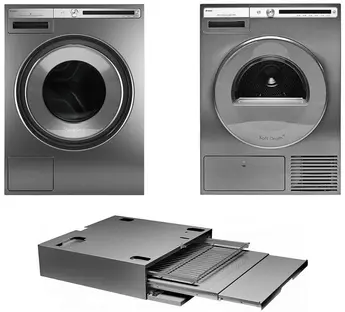 Asko Logic 12 (стиральная машина W4086C.T/3 + сушильная машина T408HD.T.P + выдвижная полка с корзиной HDB1153T) фото 1