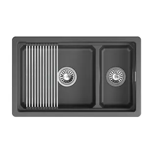Мойка GRANULA Kitchen Space 7304iU, ЧЁРНЫЙ фото 2