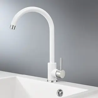 Смеситель GRANULA Standart ST-4031, БЕЛЫЙ фото 2