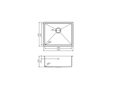 Кухонная мойка OMOIKIRI  Taki 54-U/IF-GB (арт.4997019) фото 2