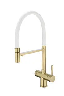 Смеситель Emar ЕС - 7024WHT Matt Gold Смеситель Emar ЕС - 7024WHT Matt Gold