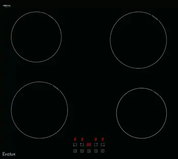 Индукционная стеклокерамич. панель Evelux EI 6040 Индукционная стеклокерамич. панель Evelux EI 6040