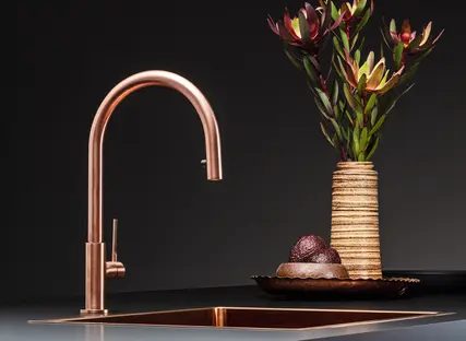 Смеситель Falmec TREVI ROUND PVD COPPER (однорычажный, PVD медь) фото 3