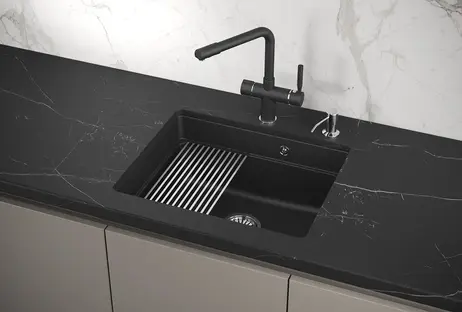 Мойка GRANULA Kitchen Space 5501U, ЧЁРНЫЙ фото 3