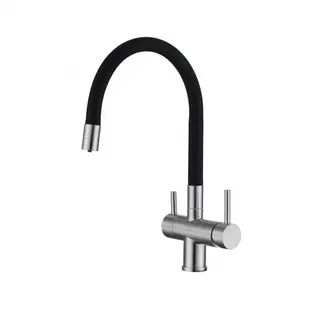 Смеситель Emar ЕС - 3015 satin фото 1 Смеситель Emar ЕС - 3015 satin фото 1