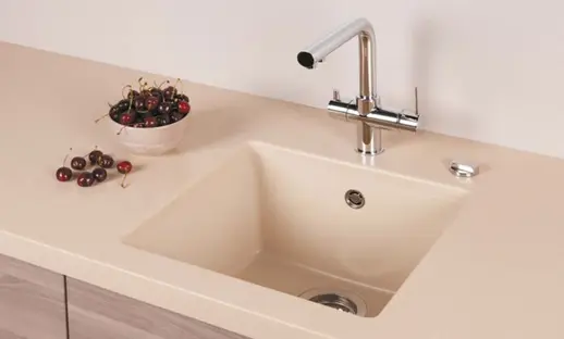 Мойка SCHOCK  Quadro 50 Cristalite 450x430 (подстольный монтаж) баварский камень фото 2