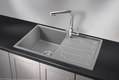 Мойка GRANULA 8002, АЛЮМИНИУМ фото 2