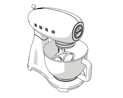 Миксер Smeg SMF02WHEU фото 2