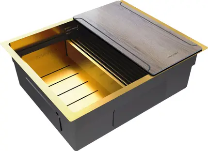 Мойка Paulmark NEXT-MULTI SINK 54 UNI PM785445-BG брашированное золото фото 2