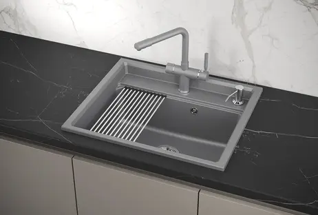 Мойка GRANULA Kitchen Space 6003, АЛЮМИНИУМ фото 3