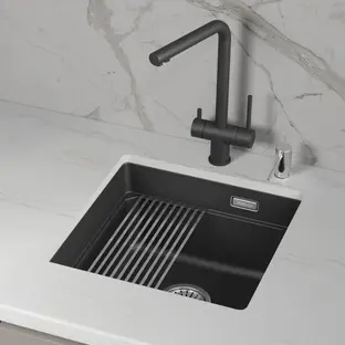 Мойка GRANULA Kitchen Space 4501iU, ЧЁРНЫЙ фото 3