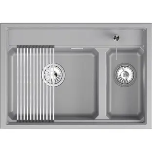 Мойка GRANULA Kitchen Space 7302i, АЛЮМИНИУМ фото 2