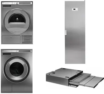 Asko Logic 22 (стиральная машина W4086C.T/3 + сушильная машина T408HD.T.P + сушильный шкаф DC7784 V.S + выдвижная полка HDB1153T) фото 1
