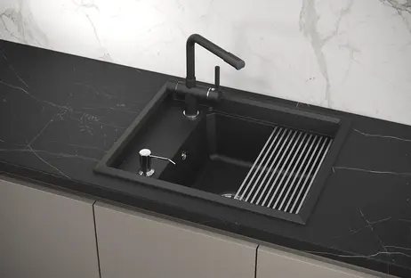 Мойка GRANULA Kitchen Space 6004, ЧЁРНЫЙ фото 3