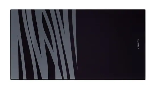 Разделочная доска SCHOCK PREMIUM черное стекло/сереб.декор фото 1 Разделочная доска SCHOCK PREMIUM черное стекло/сереб.декор фото 1