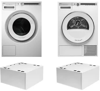 Asko Logic 19 (стиральная машина W4086C.W/3 + сушильная машина T408HD.W + напольный ящик HPS5323W (2 шт)) фото 1