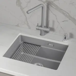 Мойка GRANULA Kitchen Space 5501iU, АЛЮМИНИУМ фото 3