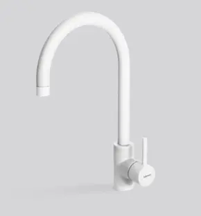 Смеситель Falmec ISEO ROUND WHITE (однорычажный, белый) фото 1