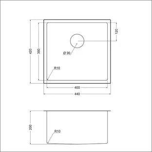 Мойка Emar EMB-131 PVD Nano Golden фото 2