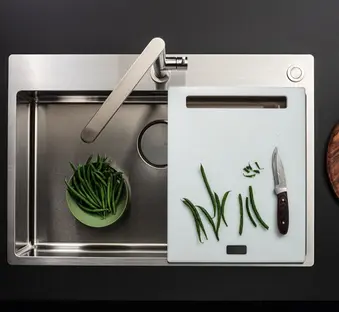 Мойка Falmec GARDA 50 CM INOX (FLUSH/TOPMOUNT) фото 3 Мойка Falmec GARDA 50 CM INOX (FLUSH/TOPMOUNT) фото 3