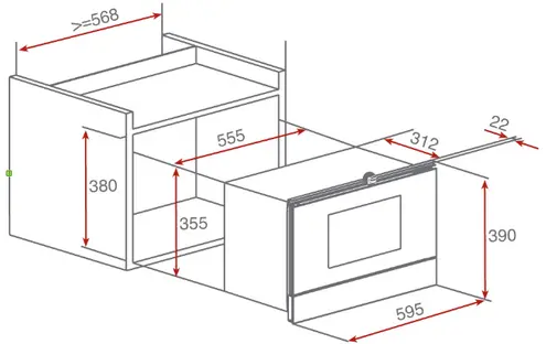 Микроволновая печь Teka MWS 22 EGL Black фото 2