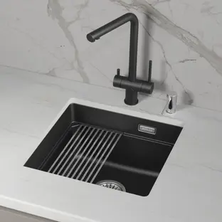 Мойка GRANULA Kitchen Space 4501iU, ШВАРЦ фото 3