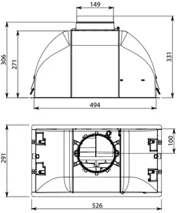 Встраиваемая вытяжка Falmec BUILT-IN 50 фото 2