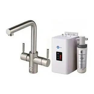 Смеситель InSinkErator L матовый никель + бак с фильтром и кипячением фото 1 Смеситель InSinkErator L матовый никель + бак с фильтром и кипячением фото 1