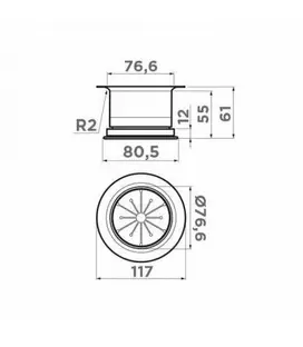 Сменная горловина для измельчителя Omoikiri NA-04-IN фото 2