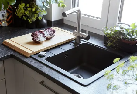 Мойка SCHOCK  Formhaus 45 D  Cristalite неро фото 2