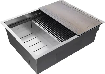 Мойка Paulmark NEXT-MULTI SINK 58 UNI PM785845-BS брашированная нерж.сталь фото 2