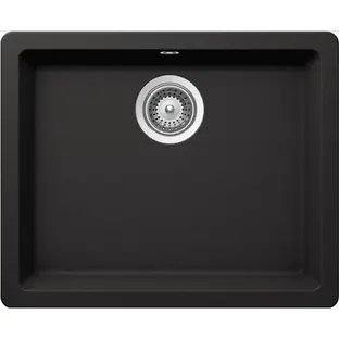 Мойка SCHOCK  Quadro 60 (N-100) Cristalite 550x430(подстольный монтаж) неро фото 1